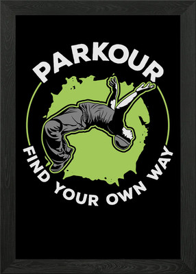Parkour Find Your Own Way Gerahmtes Wandbild Poster Leinwanddruck Bild