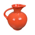 Fiestaware Persimmon Pitcher Water Jug Carafe Fiesta Red Orange Retired 7.5”