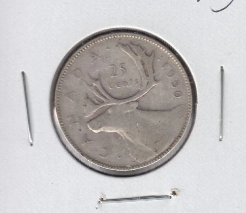 1950 KING GEORGE VI 25¢ SILVER QUARTER NICE CONDITION 0.80 SILVER