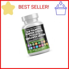 Clean Nutraceuticals Saw Palmetto 10000mg Pumpkin Seed Oil 3000mg Pygeum 3000mg