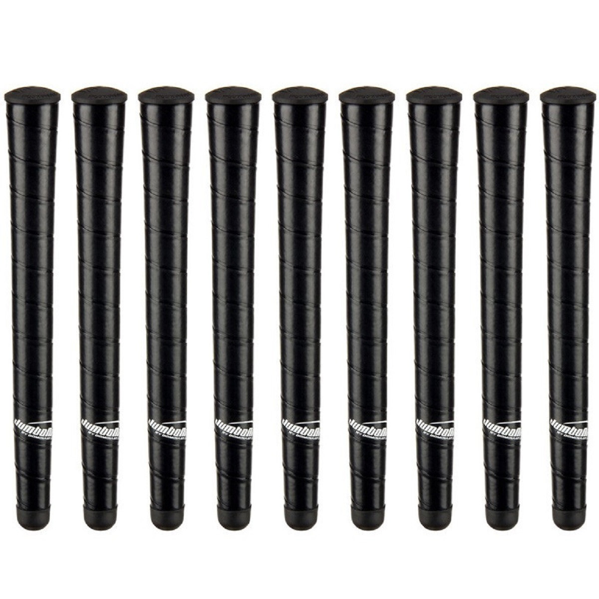 9 x JumboMax XL Black Wrap +3/8" (120g) Golf Grip Bundle 9 grips