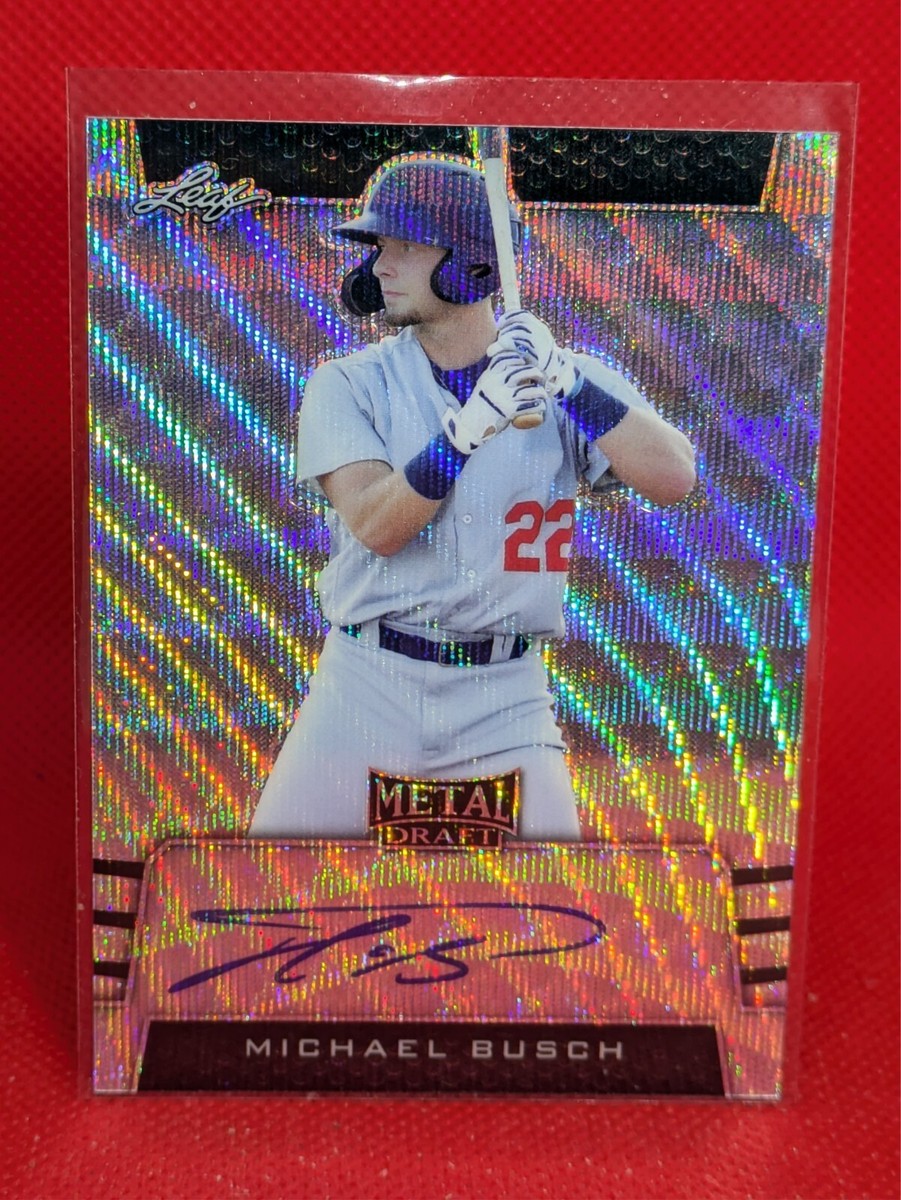 自動車 Smokespew Order page FM-A Michael Busch - 2019 Bowman Draft Paper Sky Blue PSA 10 #93