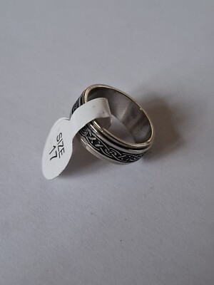 Stilvoller Edelstahl, Herren Ring S17 im Etui (8)