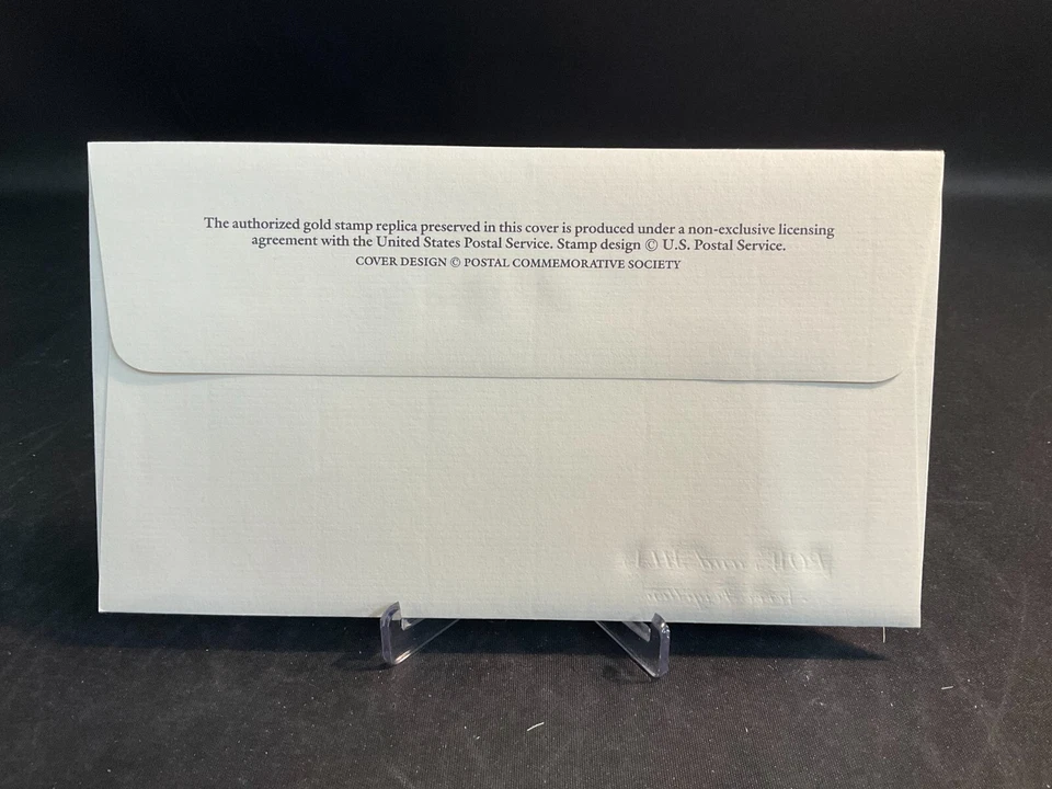 1995 PCS POWs and MIAs Never Forgotten 32¢ FDC 22K Gold Stamp Replica - Image 2 of 3