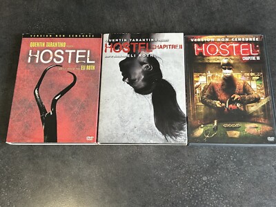HOSTEL LA TRILOGIE I + II + III VERSION NON CENSURÉE LOT 3 DVD HORREUR ELI ROTH