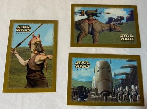 VTG Sandylion Star Wars Episode 1 Collector Stickers (3) NIP S.2 Ground Battle - Picture 4 of 4