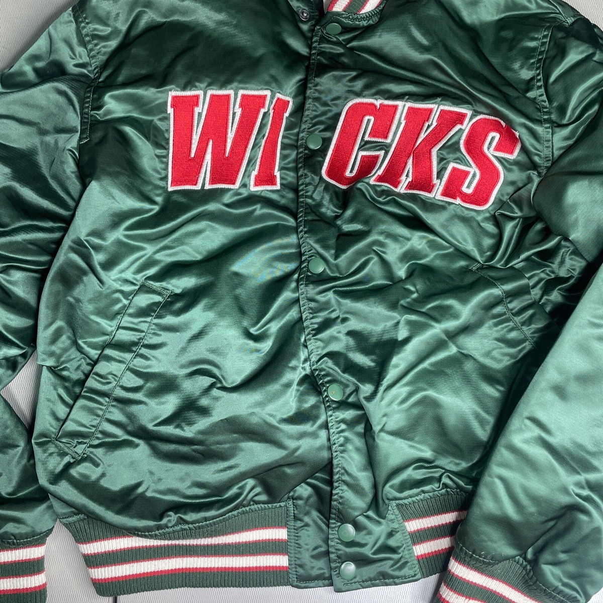 Baseball Jacket Wicks Bomber Hm H&M WICKS Satin Bomber Varsity