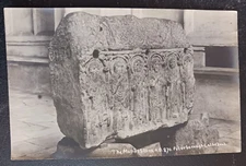 vtg postcard art England monks stone peterborough cathedral England