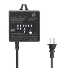 DEWENWILS 60W Outdoor Low Voltage Transformer Weatherproof,with Timer ETL Listed