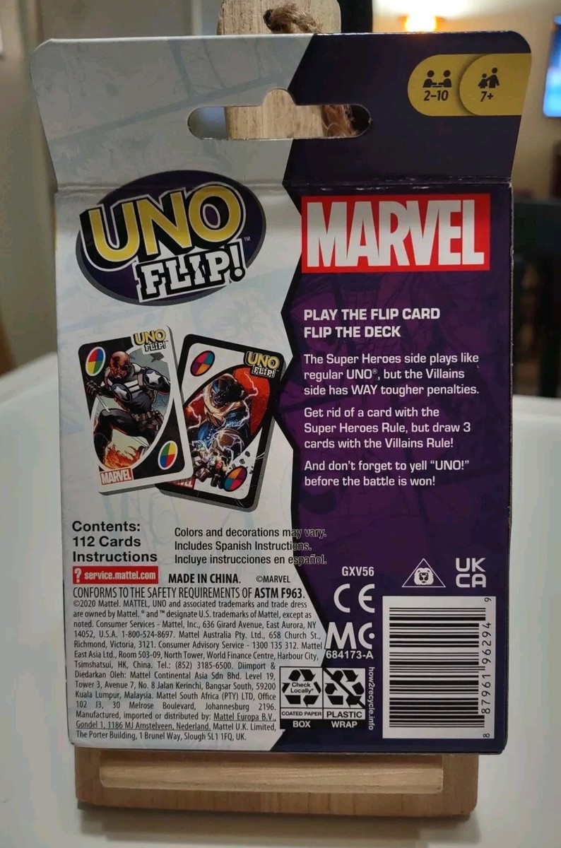Mattel Games UNO Flip Extreme Kartenspiel Für Kinder,Erwachsene Und Die Familie 711181268409