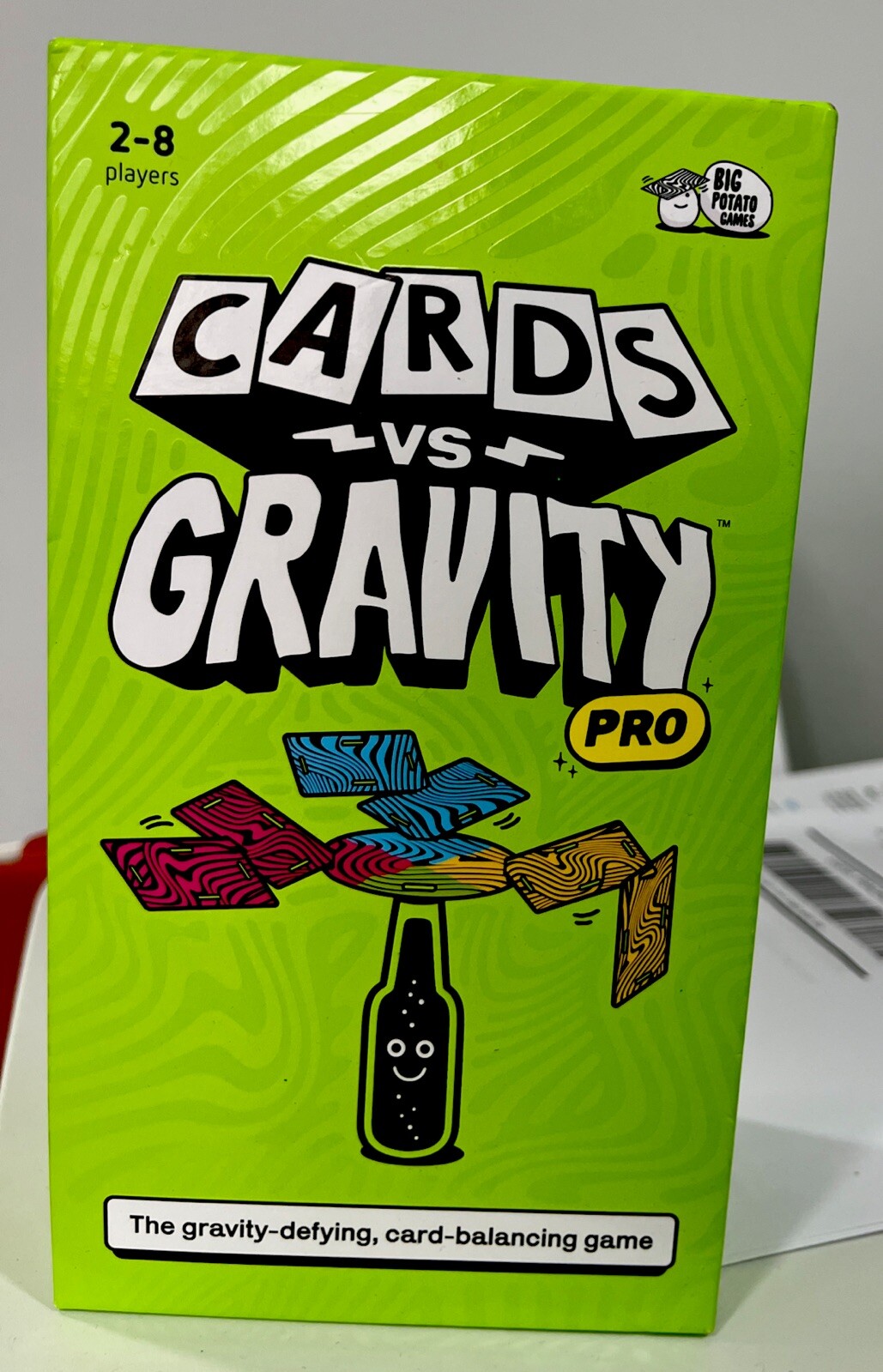 Cards vs. Gravity Pro The Gravity Defying Card-Balancing Game 2-8 Players Family