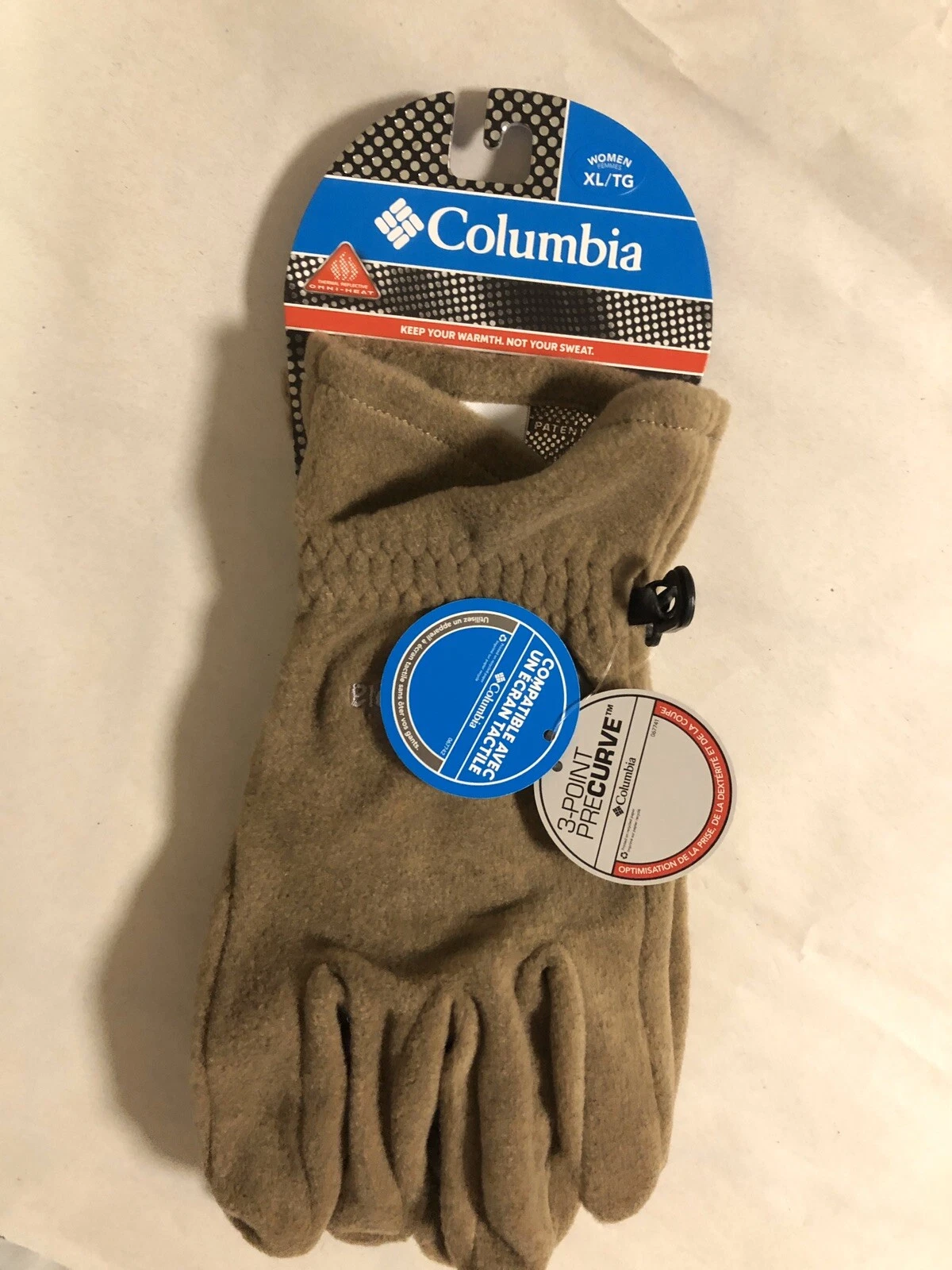 NEW Columbia Women's W Thermarator Gloves, Truffle, X-Large