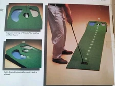 Electric Golf Putting Cup Automatic Ball Return TESTED WORKS Open Box Club Champ