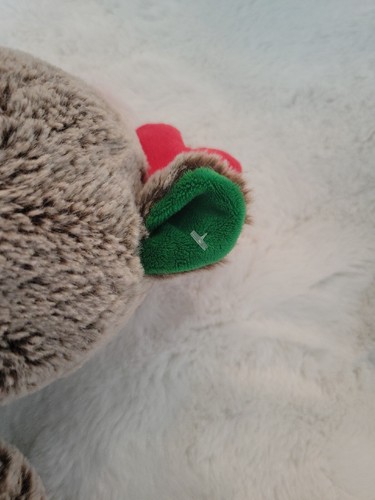 Christmas Moose Reindeer Plush Stuffed Animal Adventure Green Scarf Red antlers - Picture 8 of 8