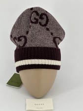 Neu Luxury Original GUCCI Mütze Cap Damen -Gr-M -58 cm- 676827-6378 Kaschmir.