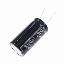 2pcs 3300uf 50v 3300mfd 50volt aluminum electrolytic capacitor 18mm 35mm radial