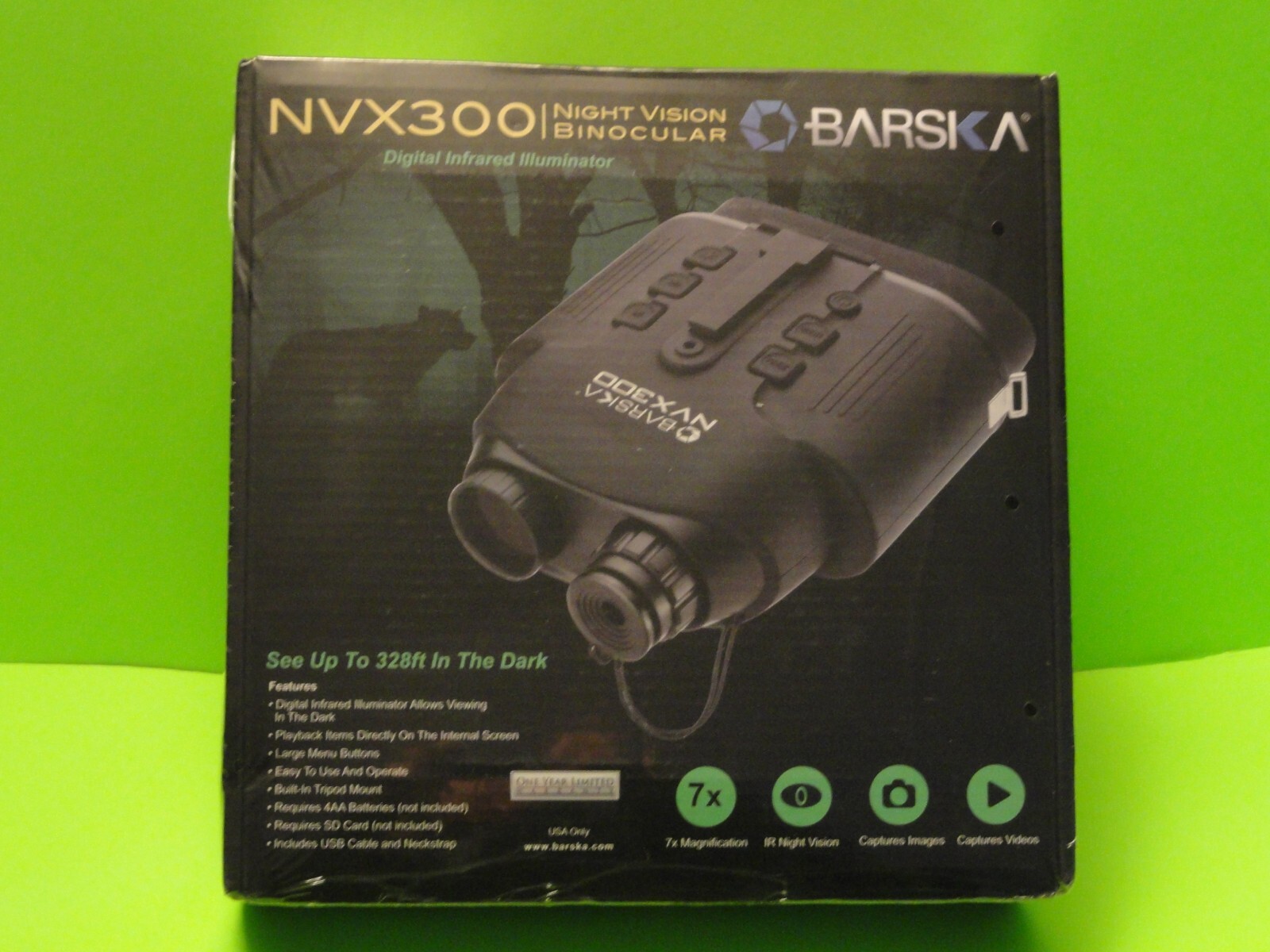 Nv Binocular Infrared Illuminator 7x Optical 2x Digit