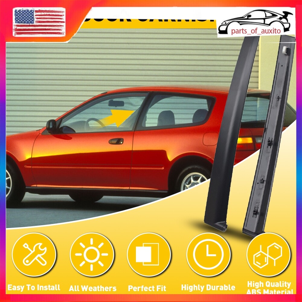 For HONDA CIVIC 92-95 EG3 EJ1 EG5 EG4 EG6 Door Pillar Sash Garnish