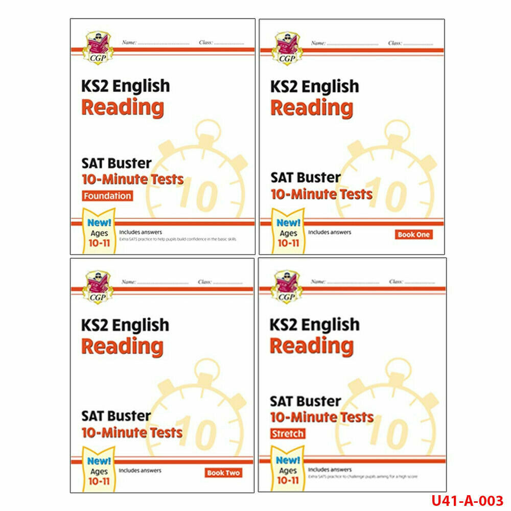 CGP New KS2 English SAT Buster 10-Minutes 4 Books Collection Set NEW