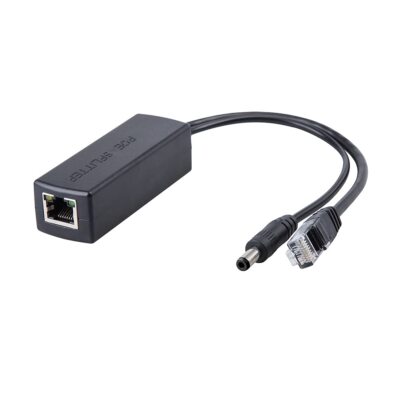 ## Gigabit POE-Splitter-Adapter 48 V auf 12 V 5.5 x 2.1 mm DC IEEE 802.3af/at...