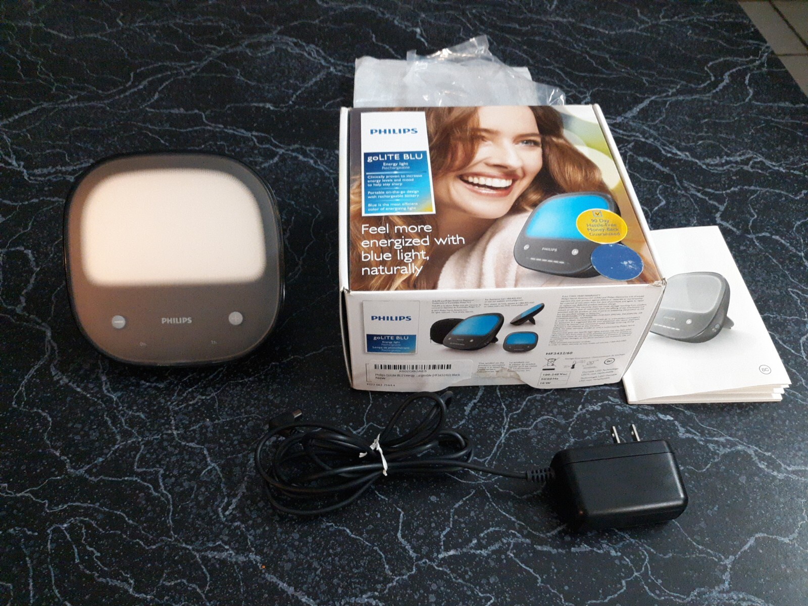 Philips HF3432/60 GoLITE BLULight Energy Therapeutic Mood Light Device