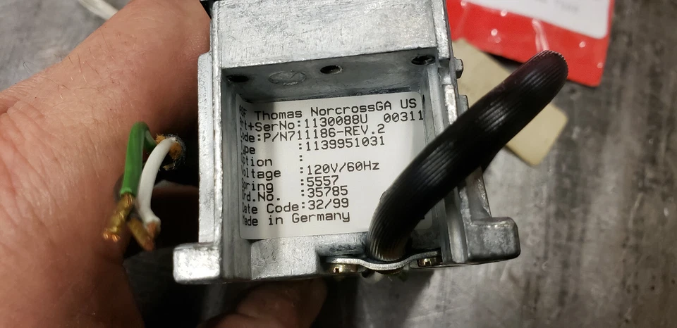 NEW Thomas Norcross 711186 Rev. 2 Type 1139951031 Relay 120V. shelf 20 - Image 2 of 4