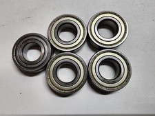 Five R12ZZ Ball Bearings: 3/4" ID x 1-5/8" OD x 7/16" W  NEW 