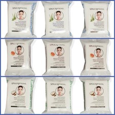 Spascriptions Makeup Cleansing Wipes 3-Pack 3 Styles to Choose 90 Total Count