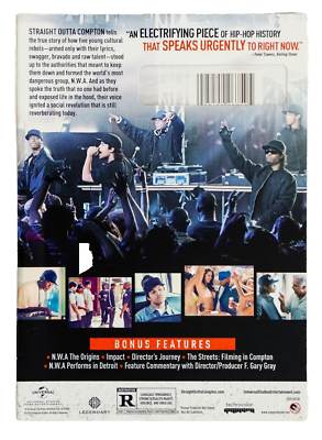 Straight Outta Compton (DVD, 2016) New/Sealed, with Slipcover, Dr