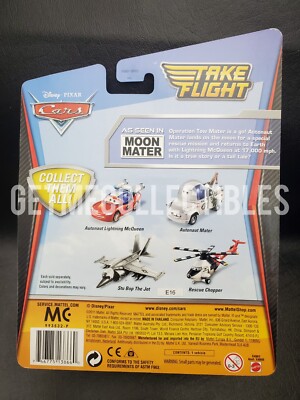 DISNEY PIXAR CARS TAKE FLIGHT STU BOP THE JET MOON MATER DELUXE