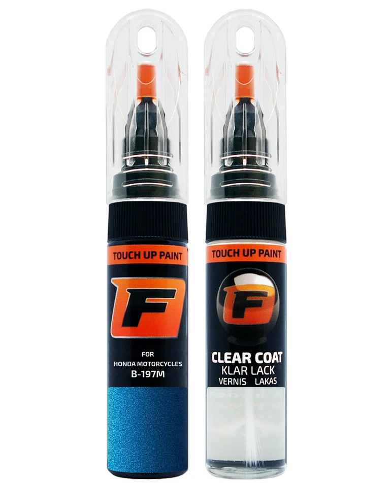 Peinture de Retouche pour HONDA MOTO B-197M GLINT WAVE BLUE Stylo Laque - Photo 1/4