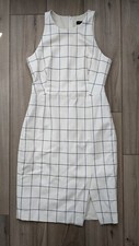 Banana Republic Geometric Print Shift Dress, Sz 8, comfy with stretch