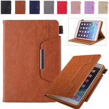Folio Card Slots Case Stand Cover For iPad 5/6/7/8/9/10/11th Gen Pro 11" 12.9"
