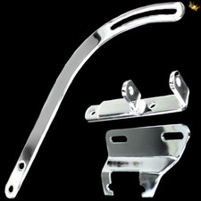 Chrome Small Block Chevy Alternator Bracket 3 Piece Set For 283 327 350 Chevy