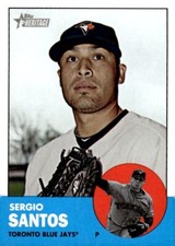 2012 Topps Heritage #66 Sergio Santos Toronto Blue Jays