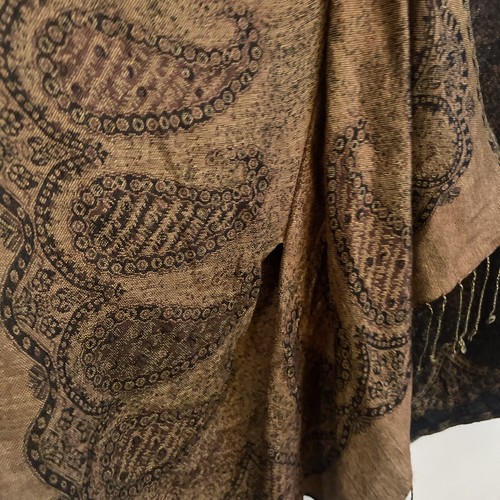 Alberto Makali Skirt Size 6 Browns With Beaded Trim - Picture 13 of 17