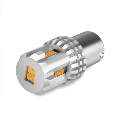 Amber/Yellow 1156A BA15S High Power LED Turn Signal Light Bulb SideMarker 2/4x