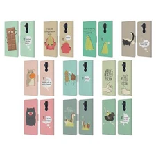 HEAD CASE DESIGNS DOSES NONSENSE LEATHER BOOK WALLET CASE COVER FOR NOKIA PHONES