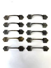 (10) Antique Solid BRASS DRAWER PULLS Multiple Lots Available Buy More & Save!!!