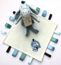 Personalised Eeyore Taggy Comfort Blanket Matching Plush Toy New Baby Gift Boxed