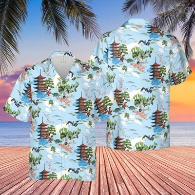 Hoban Washburne Firefly Japanese Pagoda Hawaiian Shirt Fan Merch Aloha Shirt Gif