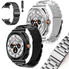 For Samsung Galaxy Watch Ultra 47mm Stainless Steel Metal Band Strap Bracelet