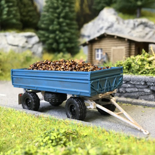 Remorque, IFA HW60, chargement de betteraves - BUSCH 53017 - HO 1/87 | Zustand: Neuf
