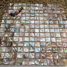 Azulejo de mosaico madreperla ostra espiga concha para salpicadero de cocina spa