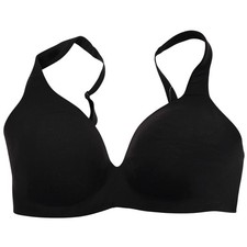 NWT ATHLETA Ritual T-Shirt Bra A-C Sz 32DD Black Adjustable Straps Lightly Lined