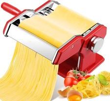 Pasta Maker Machine 3 in 1 Stainless Steel Manual Pasta Roller for Spaghetti UK