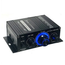 20WX2 12V 2 Channel Powerful Stereo Audio Power Amplifier HiFi Bass Amp Car Home