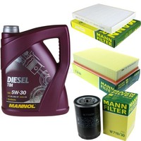 MANN-FILTER Inspektionspaket 5L Mannol Diesel Tdi 5W-30 FüR Vw Transporter V
