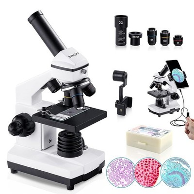 BEBANG 100X-2000X Mikroskop für Kinder Erwachsene, professionelles biologisches Mikroskop