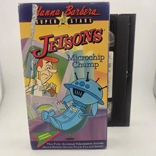 Jetsons Microchip Chump VHS 1990 - Hanna Barbera - Aninamted **Buy2Get1Free**
